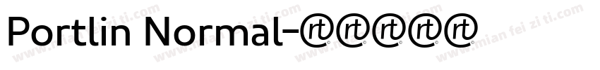 Portlin Normal字体转换